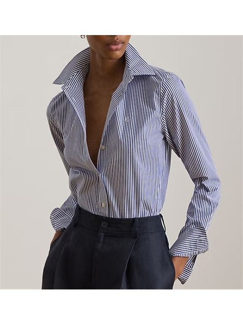 Camicia in cotone a righe Classic-Fit LAUREN RALPH LAUREN | 200859048001.BLUE/WHITE